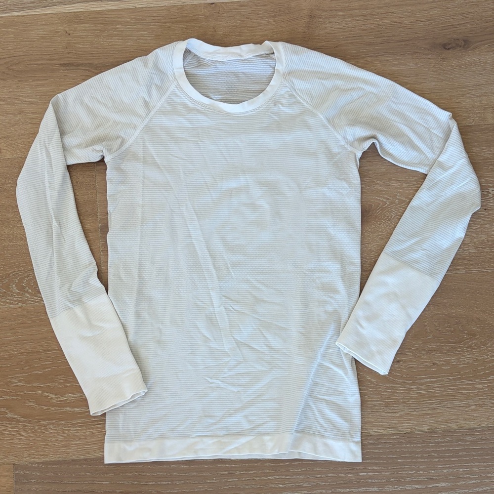 lululemon athletica Swiftly White Long Sleeve Tee Hip Length